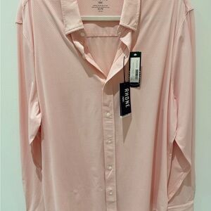 Rhone Men's Light Pink Casual Button Down Shirt